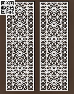 Chinese style pattern partition wall G0000269 file cdr and dxf free vector download for CNC cut