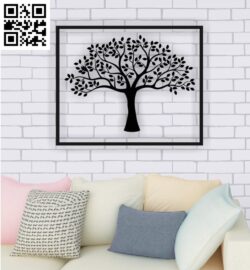 Decor Tree G0000469 file cdr and dxf free vector download for CNC cut