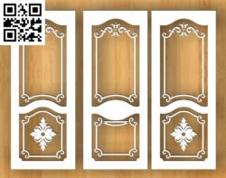 Design pattern door G000383 file cdr and dxf free vector download for CNC cut