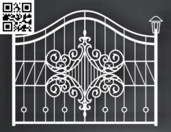 Design pattern iron gate B G0000291 file cdr and dxf free vector download for CNC cut