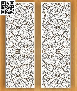 Design pattern panel screen G0000248 file cdr and dxf free vector download for CNC cut