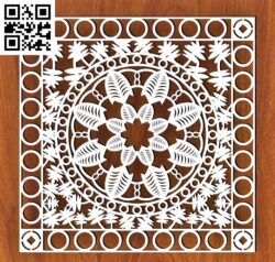 Design pattern panel screen G000389 file cdr and dxf free vector download for CNC cut