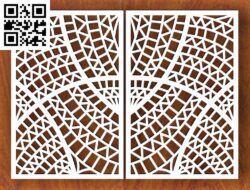 Design pattern panel screen G000394 file cdr and dxf free vector download for CNC cut