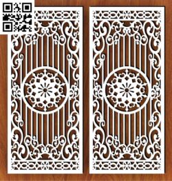 Design pattern panel screen G0000405 file cdr and dxf free vector download for CNC cut