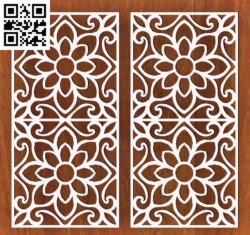 Design pattern panel screen G0000498 file cdr and dxf free vector download for CNC cut