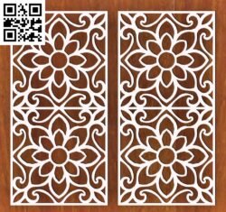 Design pattern panel screen G0000498 file cdr and dxf free vector download for CNC cut