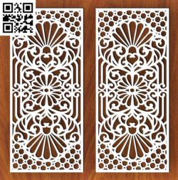 Design pattern panel screen B G000390 file cdr and dxf free vector download for CNC cut