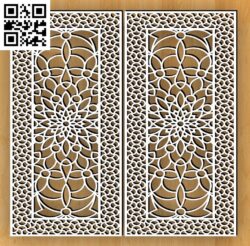 Design pattern panel screen G000395 file cdr and dxf free vector download for CNC cut