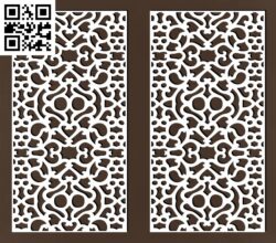 Design pattern panel screen C G0000320 file cdr and dxf free vector download for CNC cut