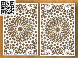 Design pattern panel screen C G0000250 file cdr and dxf free vector download for CNC cut