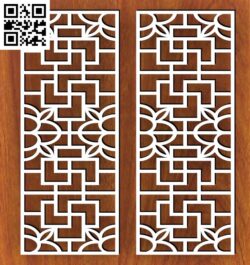 Design pattern panel screen C G0000407 file cdr and dxf free vector download for CNC cut