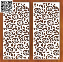 Design pattern panel screen D G0000341 file cdr and dxf free vector download for CNC cut