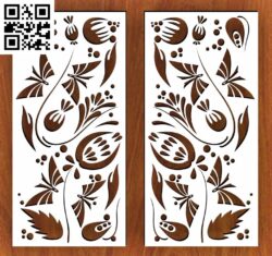 Design pattern panel screen E G000392 file cdr and dxf free vector download for CNC cut