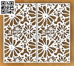 Design pattern panel screen E G000398 file cdr and dxf free vector download for CNC cut