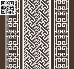 Design pattern panel screen G0000501 file cdr and dxf free vector download for CNC cut