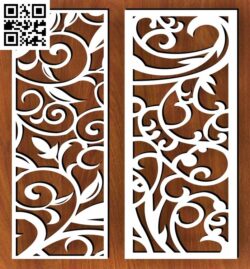 Design pattern panel screen F G0000343 file cdr and dxf free vector download for CNC cut
