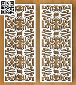 Design pattern panel screen G G0000344 file cdr and dxf free vector download for CNC cut