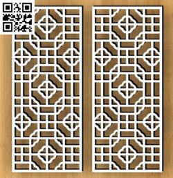 Design pattern panel screen G G0000411 file cdr and dxf free vector download for CNC cut
