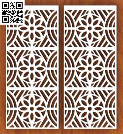 Design pattern panel screen H G0000412 file cdr and dxf free vector download for CNC cut