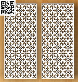 Design pattern panel screen H G000401 file cdr and dxf free vector download for CNC cut
