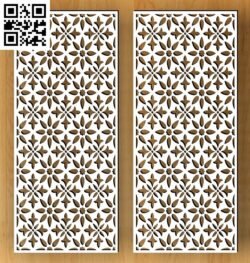 Design pattern panel screen H G000401 file cdr and dxf free vector download for CNC cut