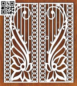 Design pattern panel screen I G0000413 file cdr and dxf free vector download for CNC cut