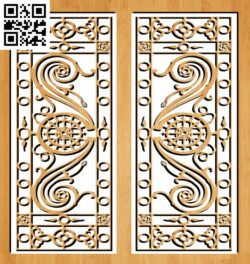 Design pattern railing G0000318 file cdr and dxf free vector download for CNC cut
