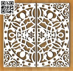 Design pattern screenG0000351 file cdr and dxf free vector download for CNC cut