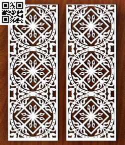 Design pattern screen G0000353 file cdr and dxf free vector download for CNC cut