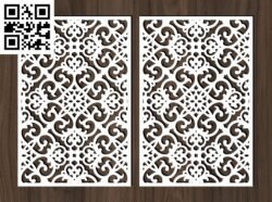 Design pattern screen E G0000355 file cdr and dxf free vector download for CNC cut
