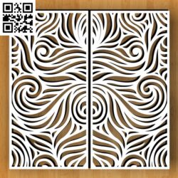 Design pattern screen panel G0000304 file cdr and dxf free vector download for CNC cut