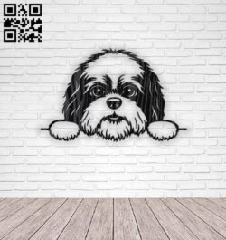 Dog E0016372 file cdr and dxf free vector download for laser cut plasma