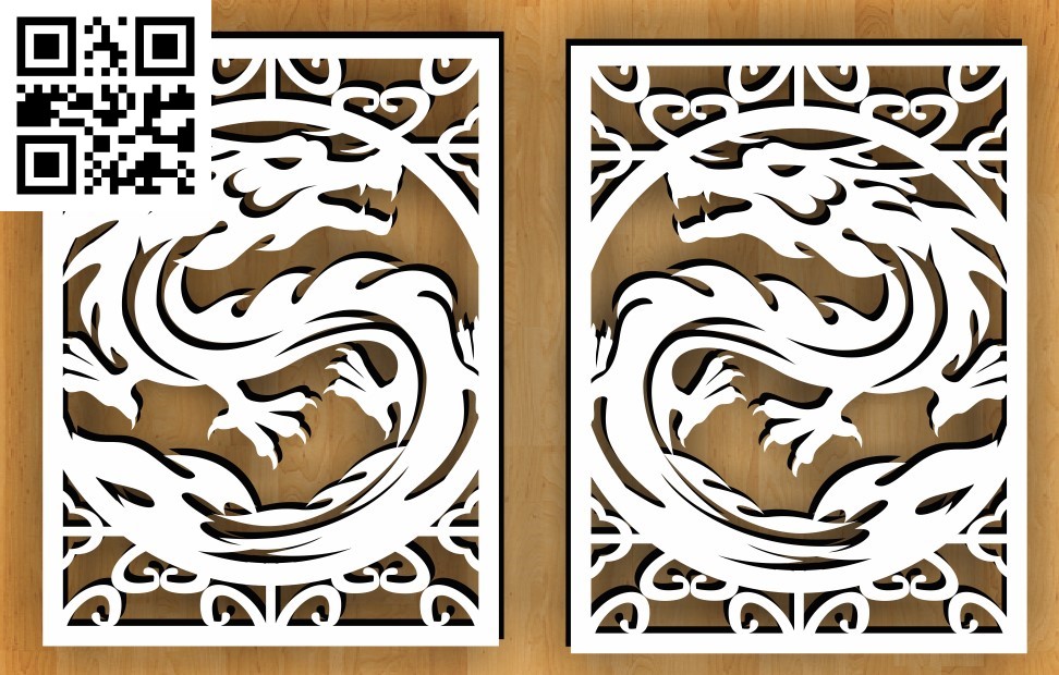 Dragon partition wall pattern-A
