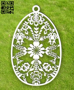 Easter egg E0016373 file cdr and dxf free vector download for laser cut plasma