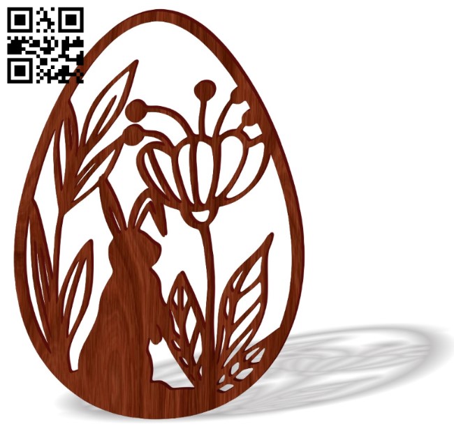 Easter egg E0016434 file pdf free vector download for Laser cut Plasma