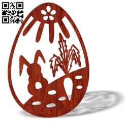 Easter egg E0016435 file pdf free vector download for Laser cut Plasma