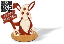 Easter gnome E0016439 file pdf free vector download for Laser cut