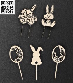 Easter topper E0016405 file cdr and dxf free vector download for laser cut plasma
