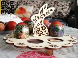 Eggs stand E0016564 file pdf free vector download for laser cut