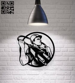 Electrician E0016599 file pdf free vector download for laser cut plasma