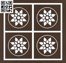 Floral Design G0000219 file cdr and dxf free vector download for CNC cut