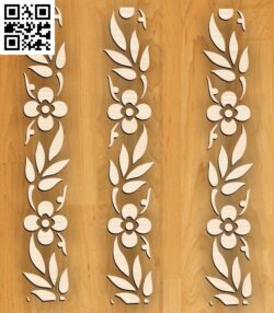 Floral border idies G0000474 file cdr and dxf free vector download for CNC cut