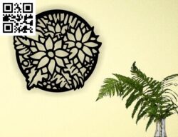 Flowers G0000495 file cdr and dxf free vector download for CNC cut