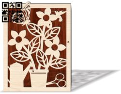 Flower E0016392 file cdr and dxf free vector download for laser cut