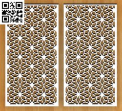Flower partition wall G0000235 file cdr and dxf free vector download for CNC cut