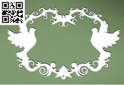 Frame Birds G0000371 file cdr and dxf free vector download for CNC cut