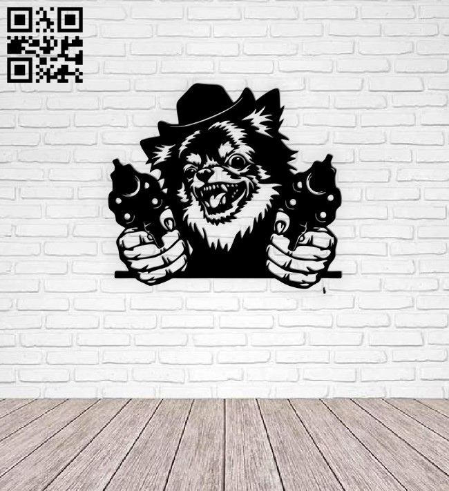 Gangster dog E0016389 file cdr and dxf free vector download for laser cut plasma