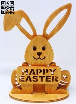 Happy Easter E0016393 file cdr and dxf free vector download for laser cut