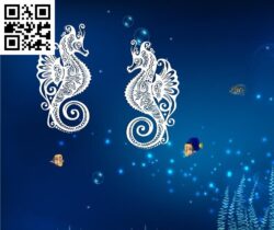 Hippocampus G0000279 file cdr and dxf free vector download for CNC cut