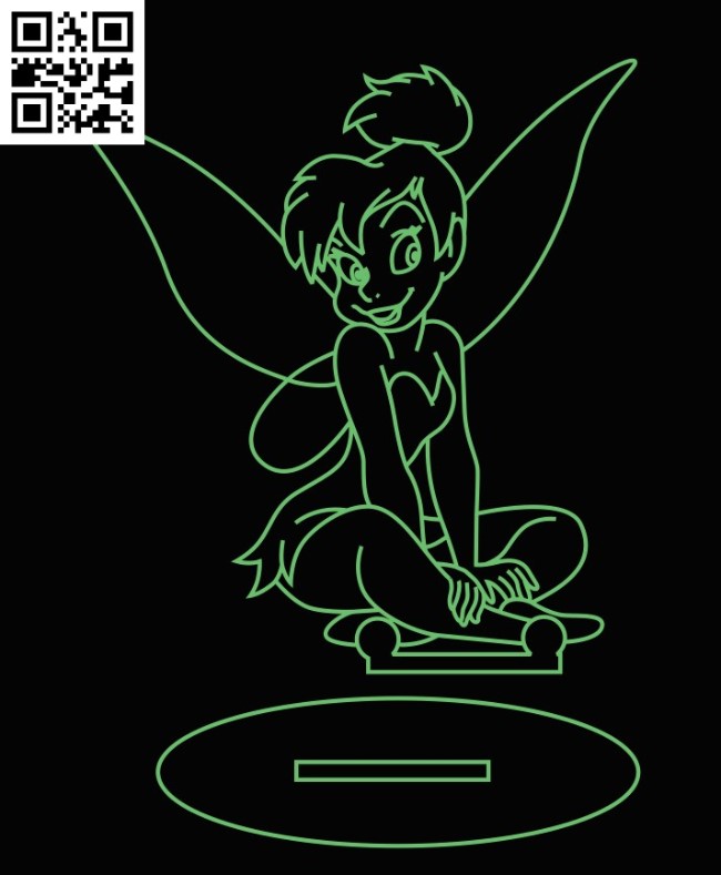Illusion led lamp Fairy E0016459 file pdf free vector download for laser engraving machine